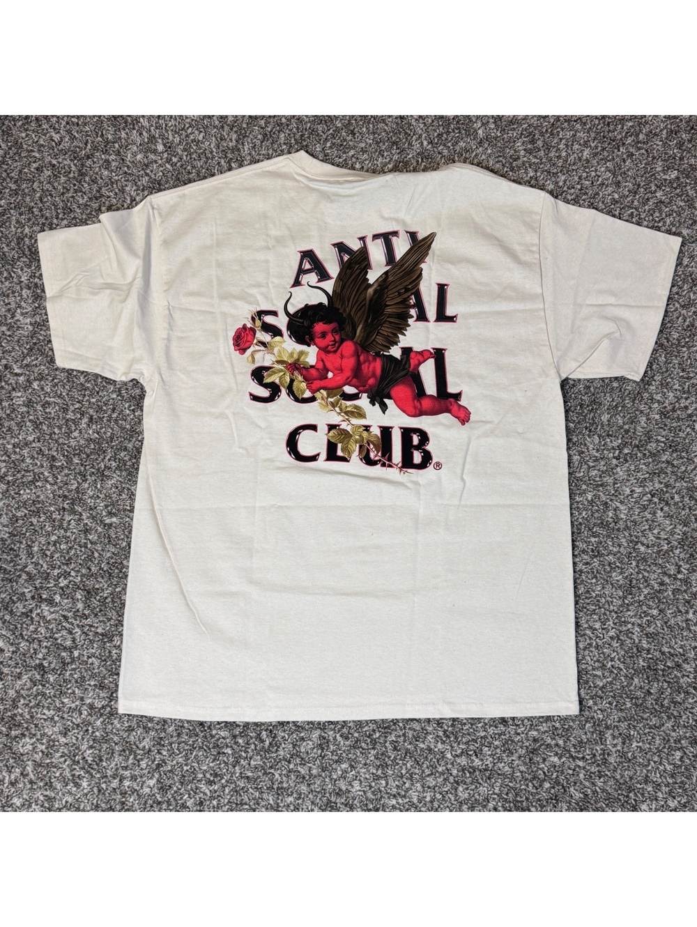 RARE ASSC Anti Social Social Club Cherub Rose Graphic T-Shirt XL